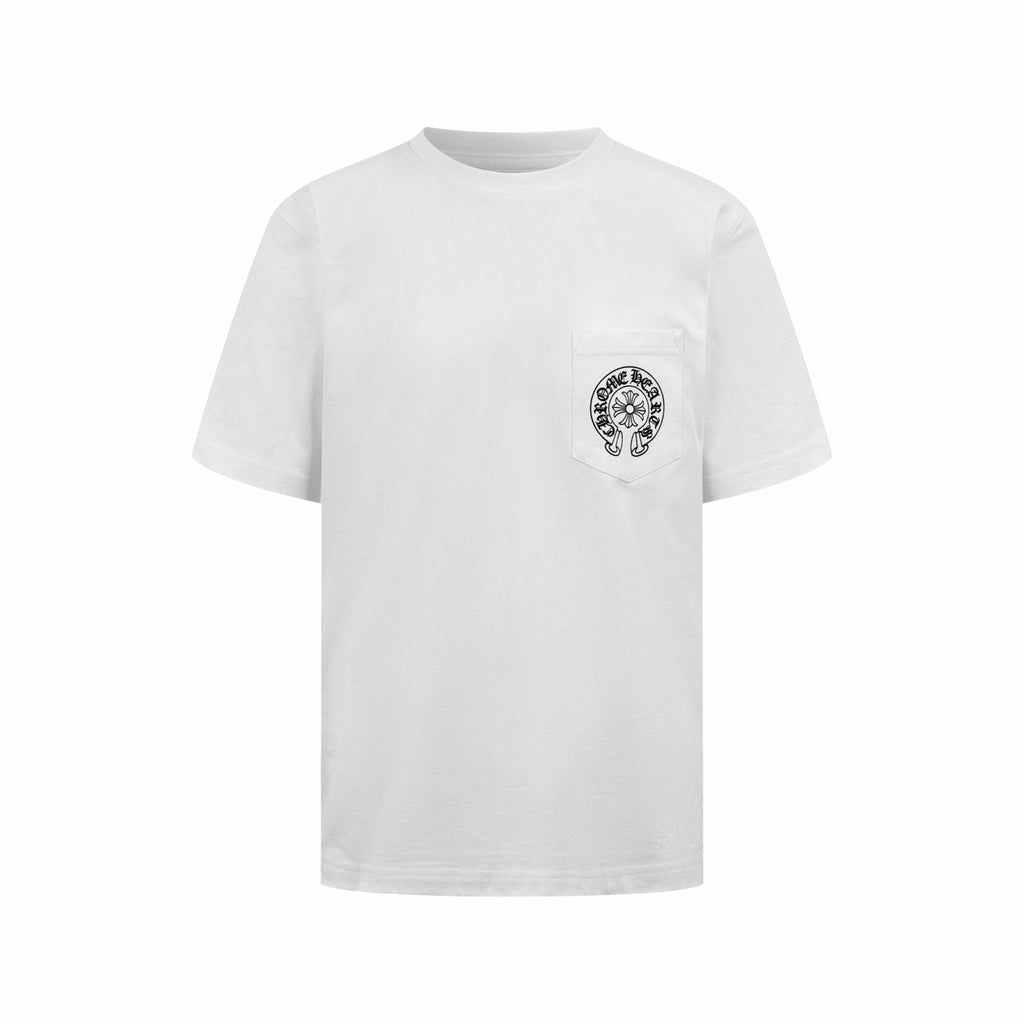 2026 New CH Cross-Flower Print Pocket T-Shirt (AA531-A10)