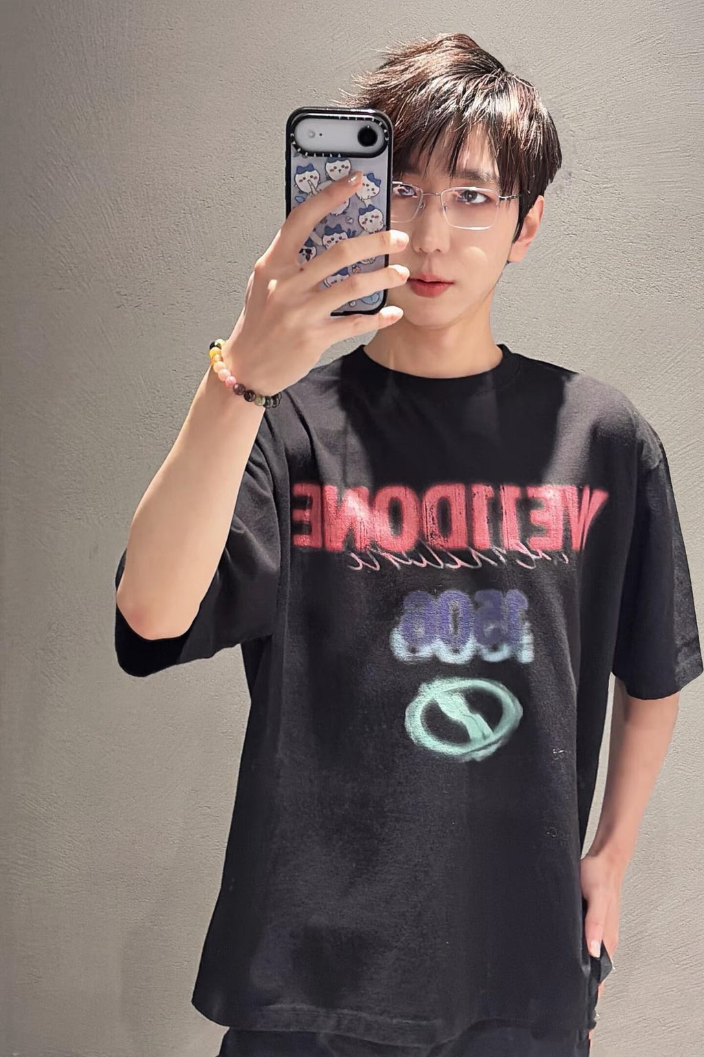 2026 New Model WE11 Color-Printed Short-Sleeve Shirt (AA516-A15)