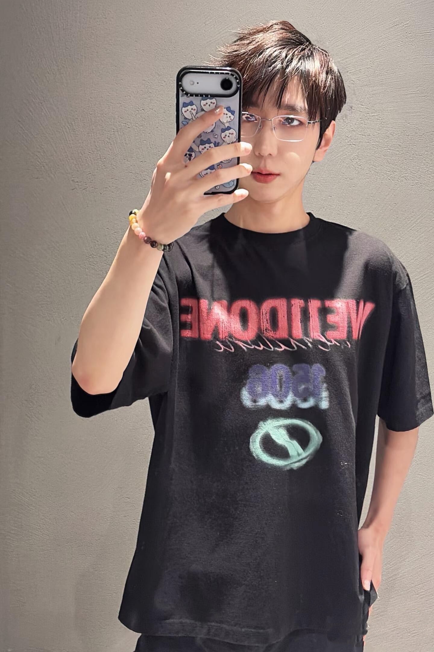 2026 New Model WE11 Color-Printed Short-Sleeve Shirt (AA516-A15)