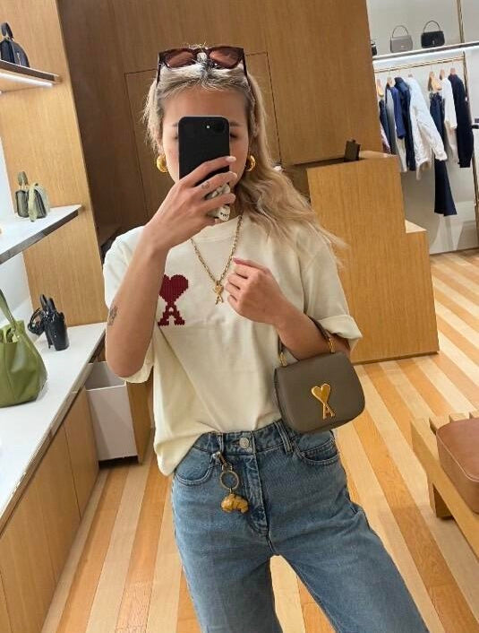2026 New Heart A Embroidered Short-Sleeve Shirt (AA556-A15)