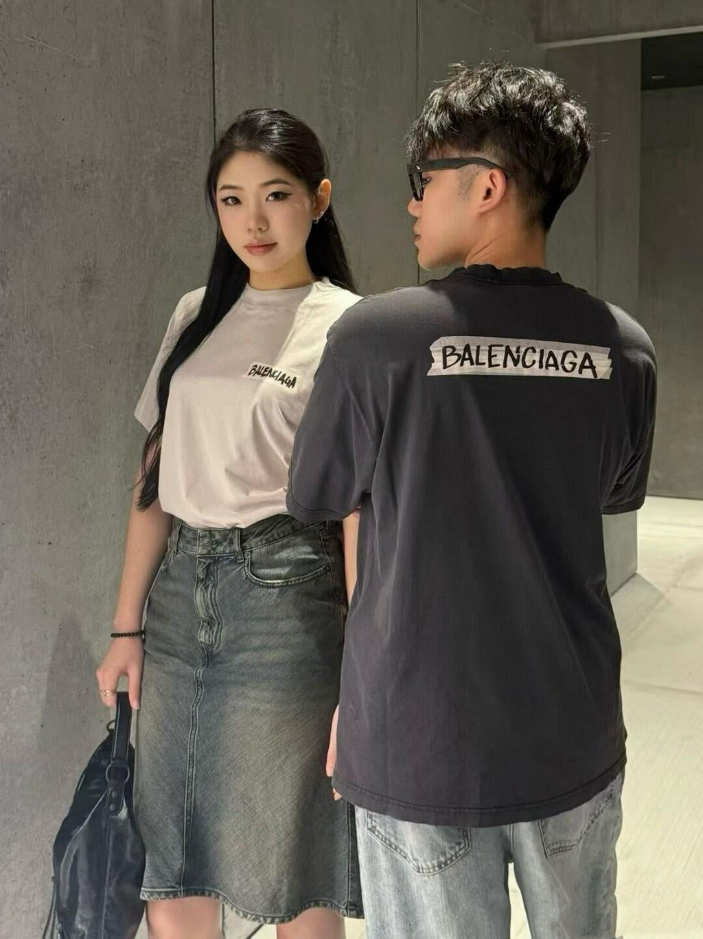 2026 New Balen Distressed Print Letter Short-Sleeve T-Shirt (BB770-A20)