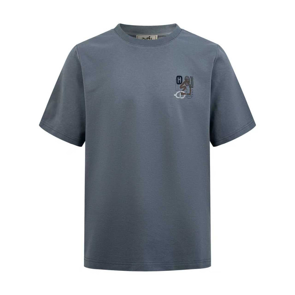 2026 New H Embroidered Leather Short-Sleeve Shirt (AA546-A15)