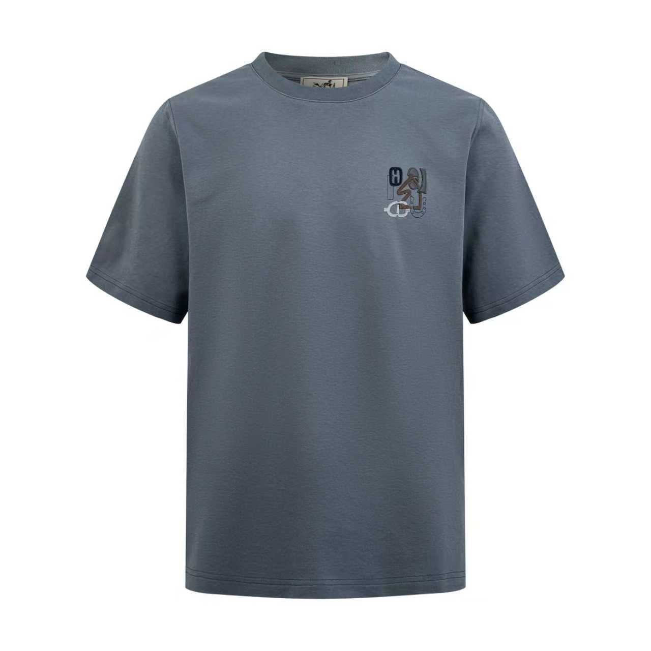 2026 New H Embroidered Leather Short-Sleeve Shirt (AA546-A15)