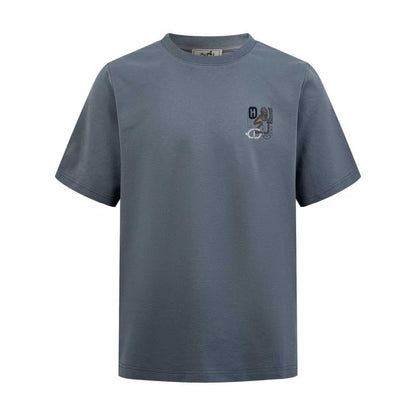 2026 New H Embroidered Leather Short-Sleeve Shirt (AA546-A15)