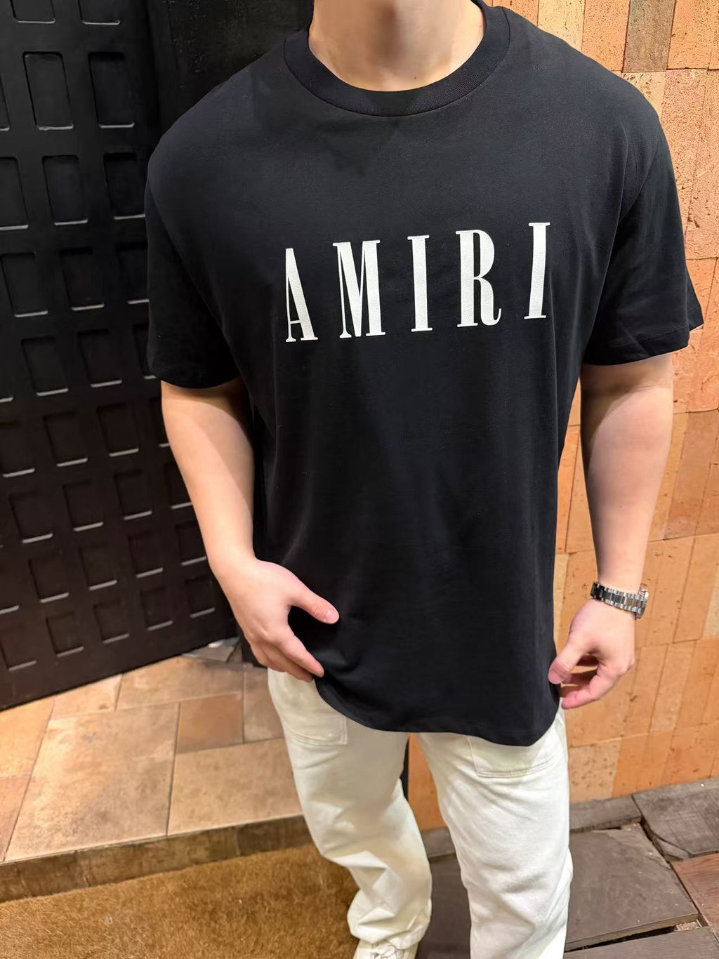 2026 New AM Logo Print Short-Sleeved Shirt (AA558-A00)
