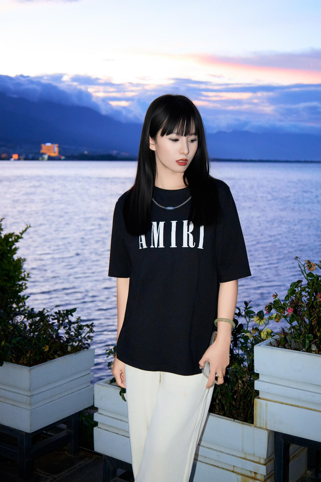 2026 New AM Logo Print Short-Sleeved Shirt (AA558-A00)