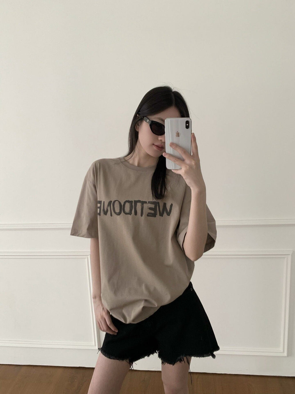 2026 New WE11 Printed Hand-Painted Short-Sleeved Shirt (AA557-A10)