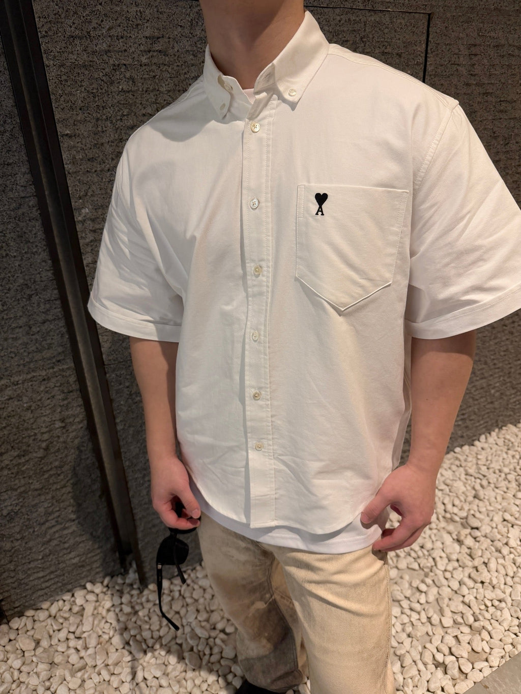 2026 New Heart A Short-Sleeved Shirt with Heart Embroidery (BB803-A55)