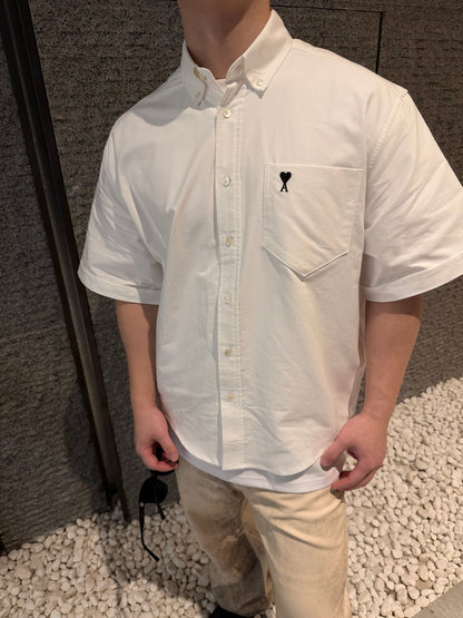 2026 New Heart A Short-Sleeved Shirt with Heart Embroidery (BB803-A55)