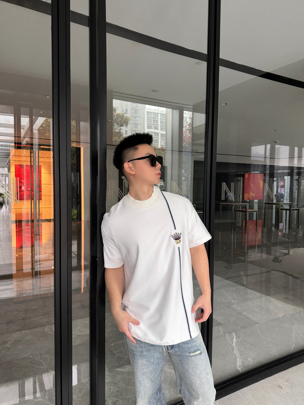 2026 New LY Logo Crown Short-Sleeved T-Shirt (AA552-A20)