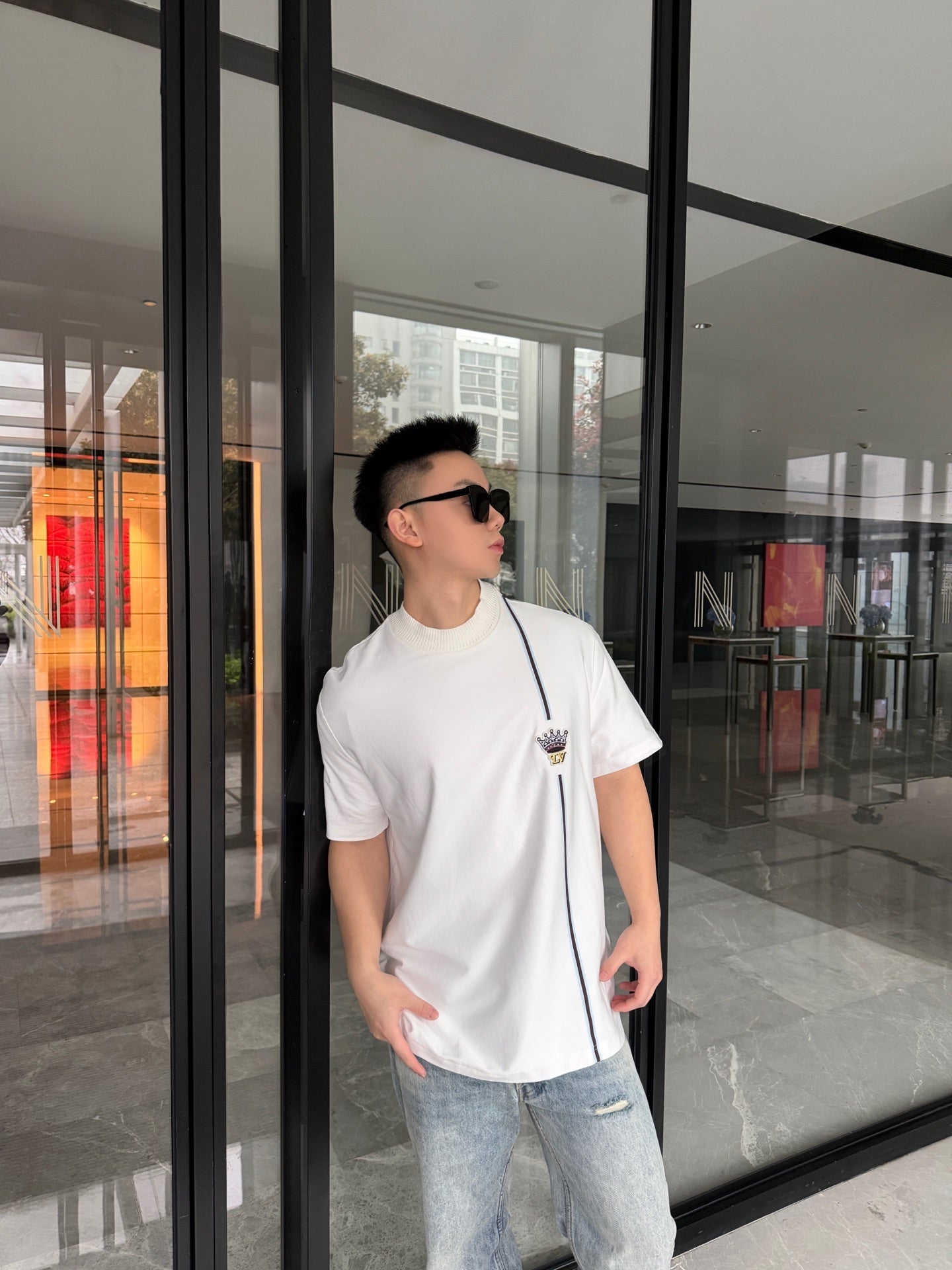 2026 New LY Logo Crown Short-Sleeved T-Shirt (AA552-A20)
