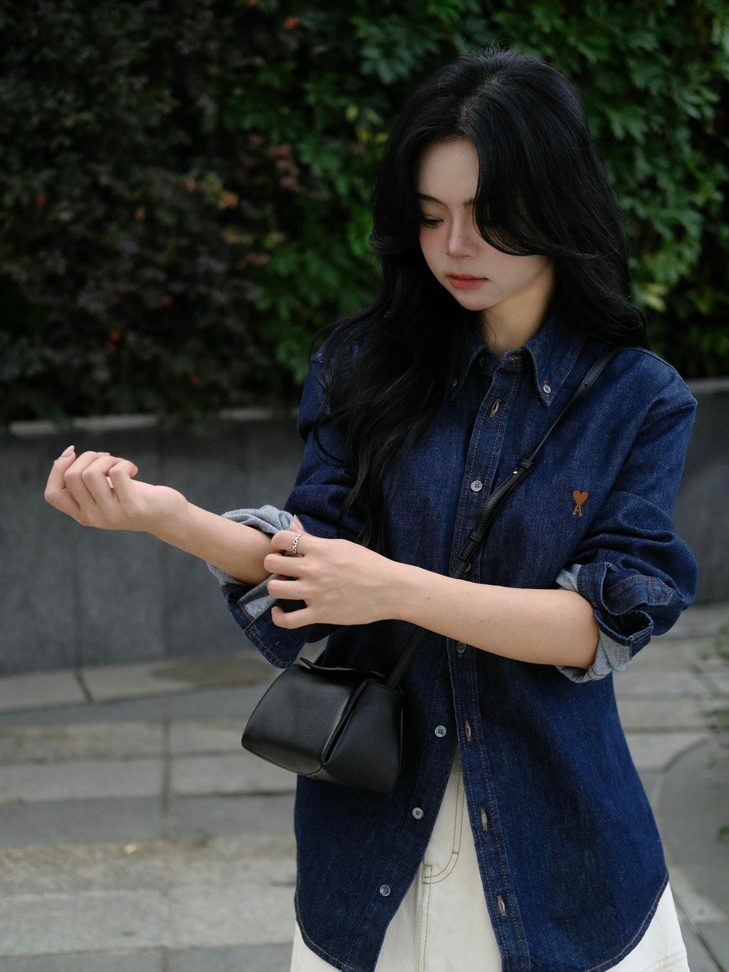 2026 New Heart A Embroidered Denim Shirt (BB790-B45)