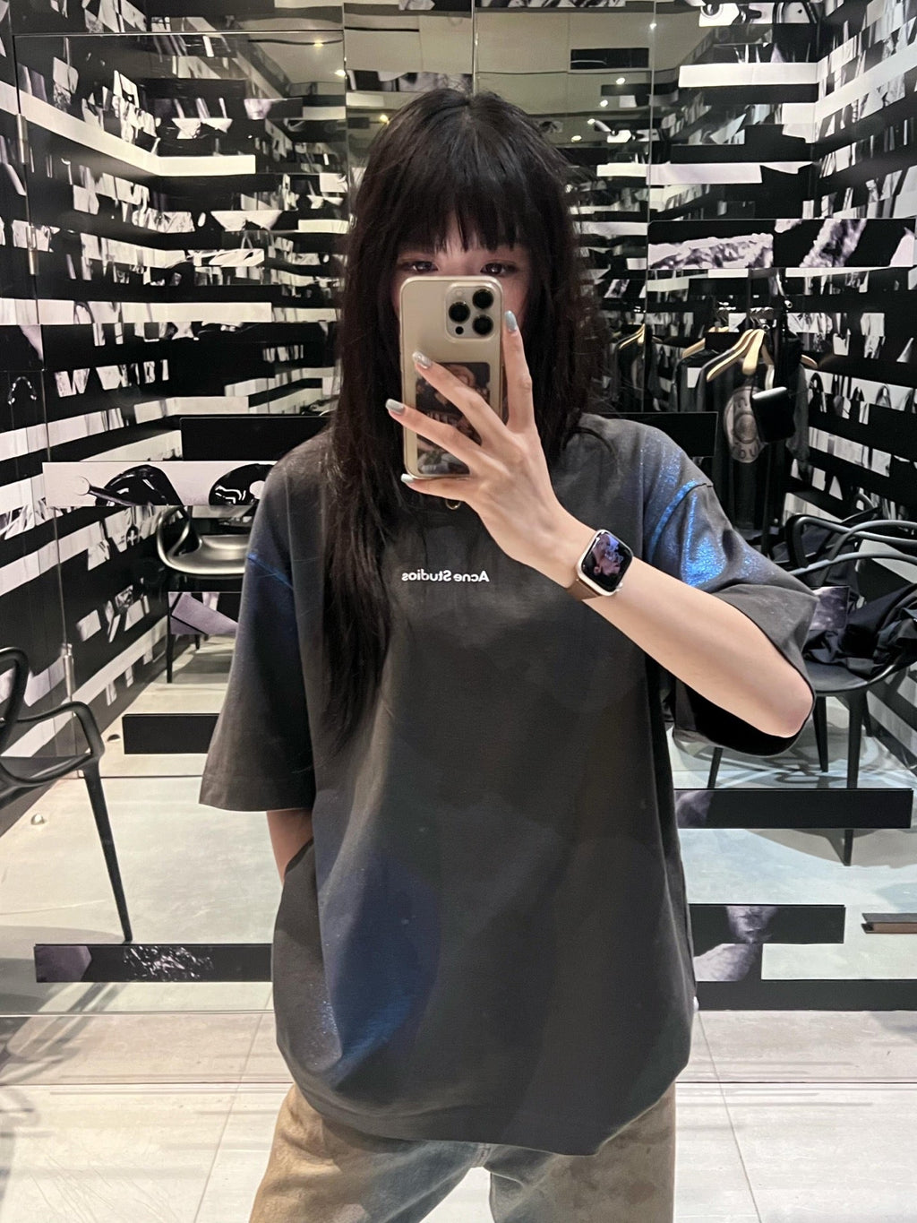 2026 New Acn Gradient Heat-Transfer Logo Short-Sleeved T-Shirt (CC955-A20)