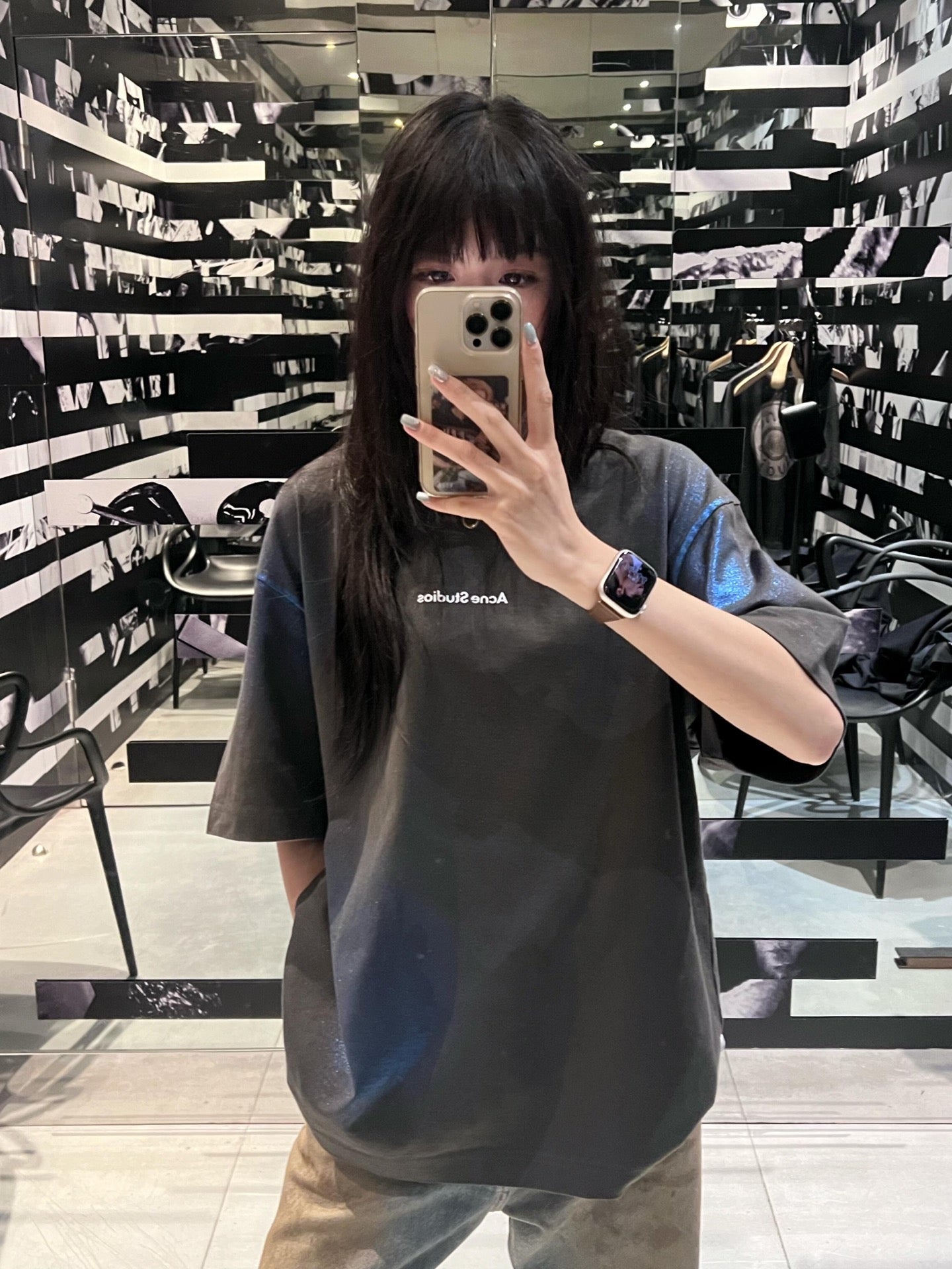 2026 New Acn Gradient Heat-Transfer Logo Short-Sleeved T-Shirt (CC955-A20)