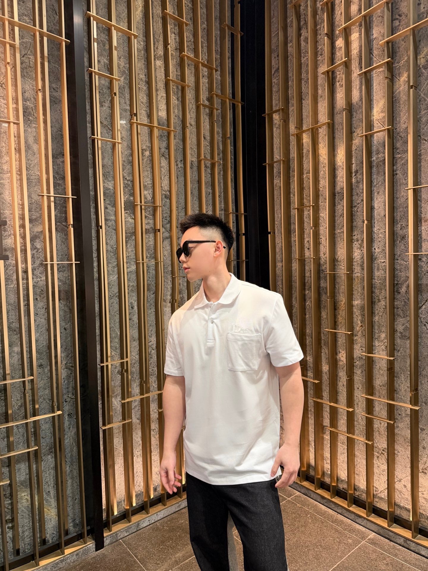 2026 New CD Embroidered Pocket Polo Shirt (BB808-A30)