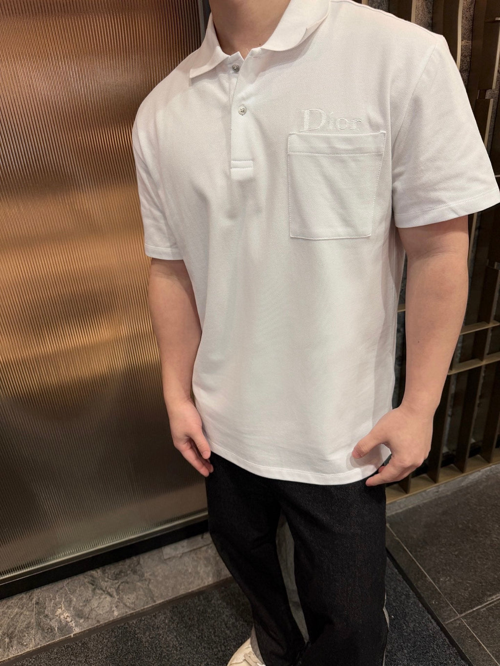 2026 New CD Embroidered Pocket Polo Shirt (BB808-A30)