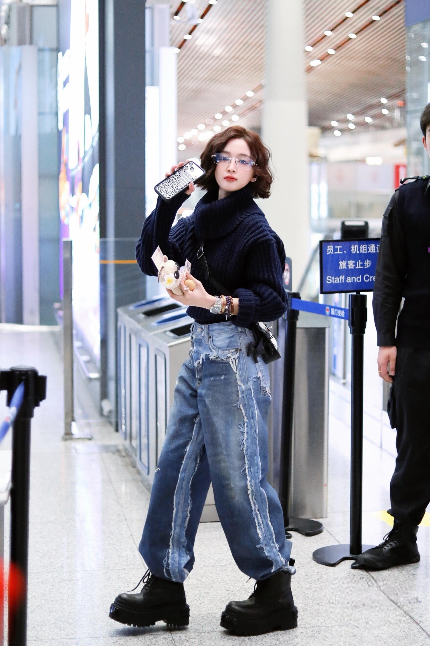 2026 New Acn Optical Illusion Print Dyed Jeans (CC961-C05)