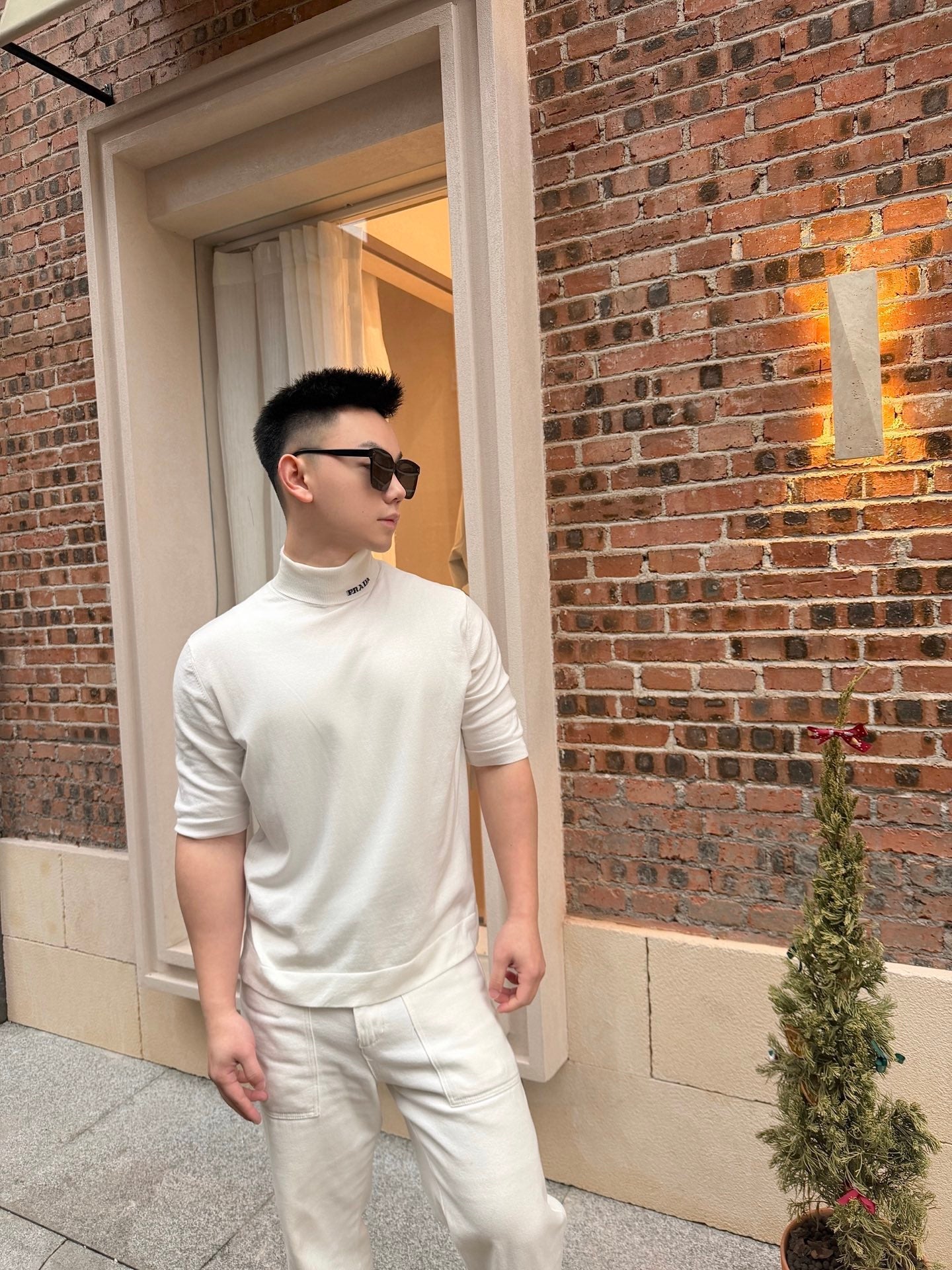 2026 New Triangle Brand Jacquard Short-Sleeved Jumper (AA574-A40)