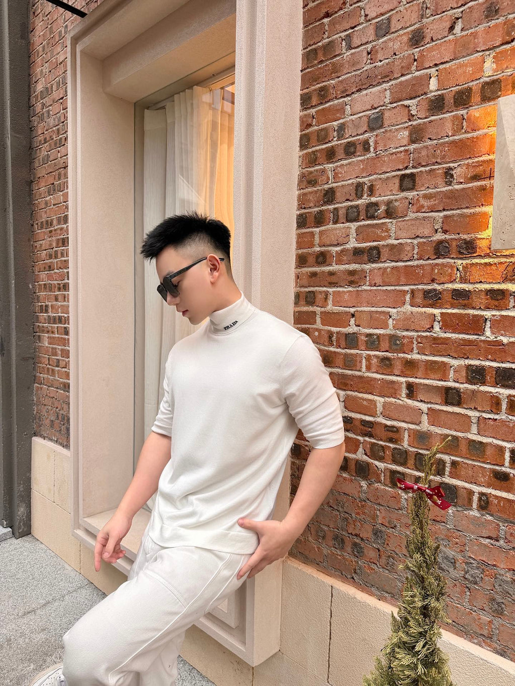 2026 New Triangle Brand Jacquard Short-Sleeved Jumper (AA574-A40)