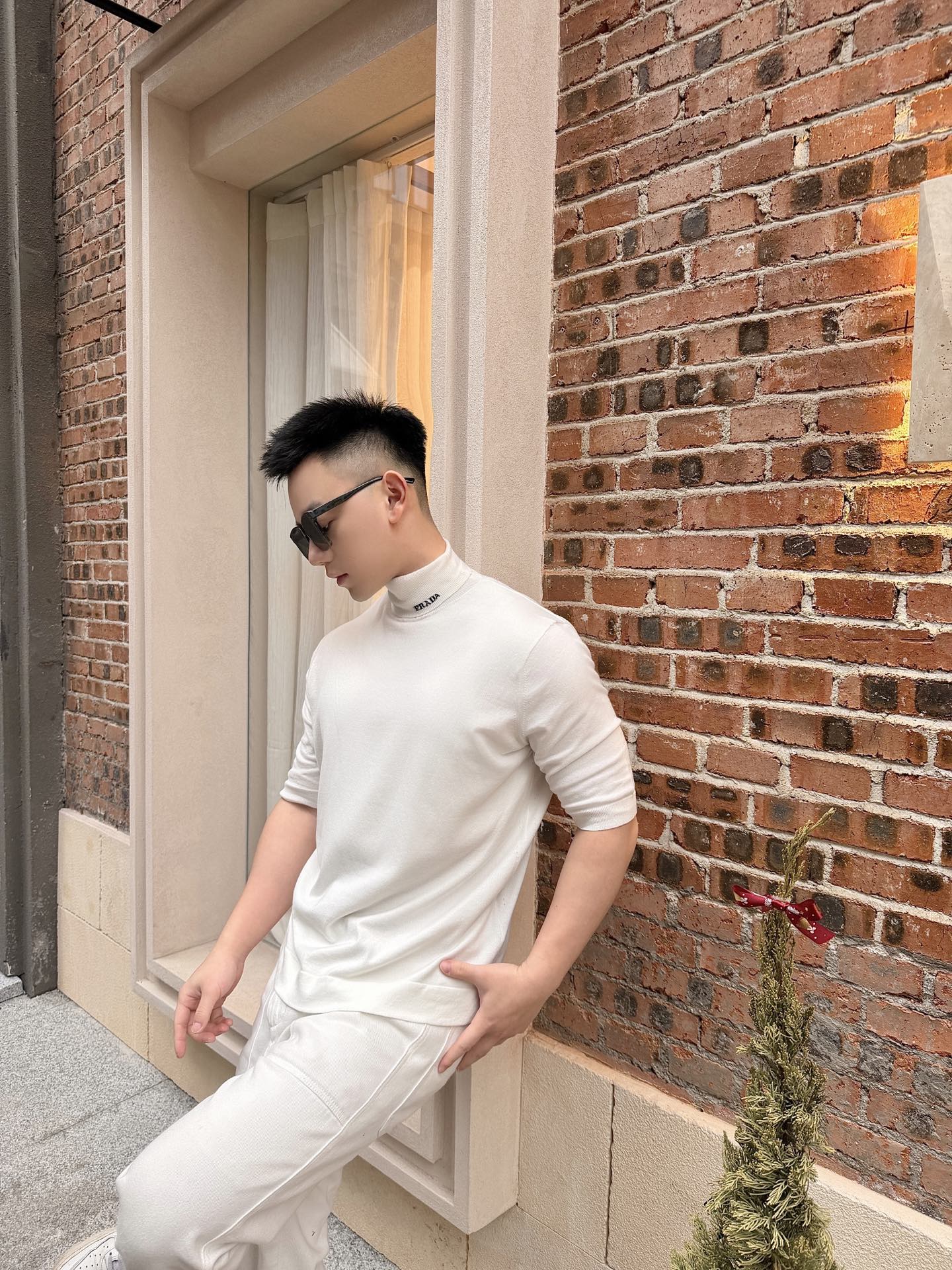 2026 New Triangle Brand Jacquard Short-Sleeved Jumper (AA574-A40)
