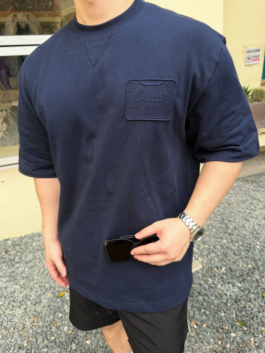 2026 New GU Embroidered Short-Sleeved T-Shirt (AA565-A15)