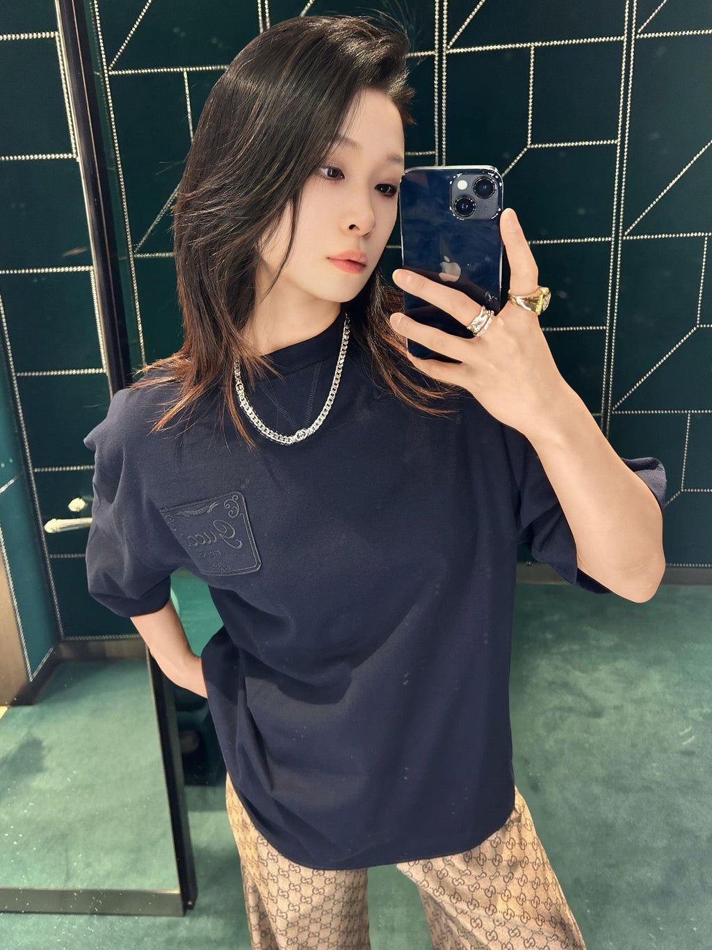 2026 New GU Embroidered Short-Sleeved T-Shirt (AA565-A15)