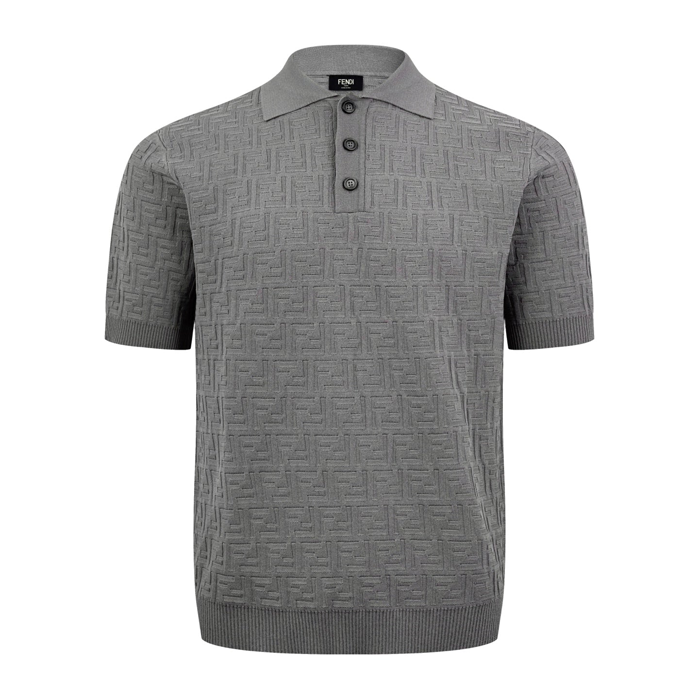2026 New Arrival FF All-over Print Polo Neck Jumper (AA568-A75)