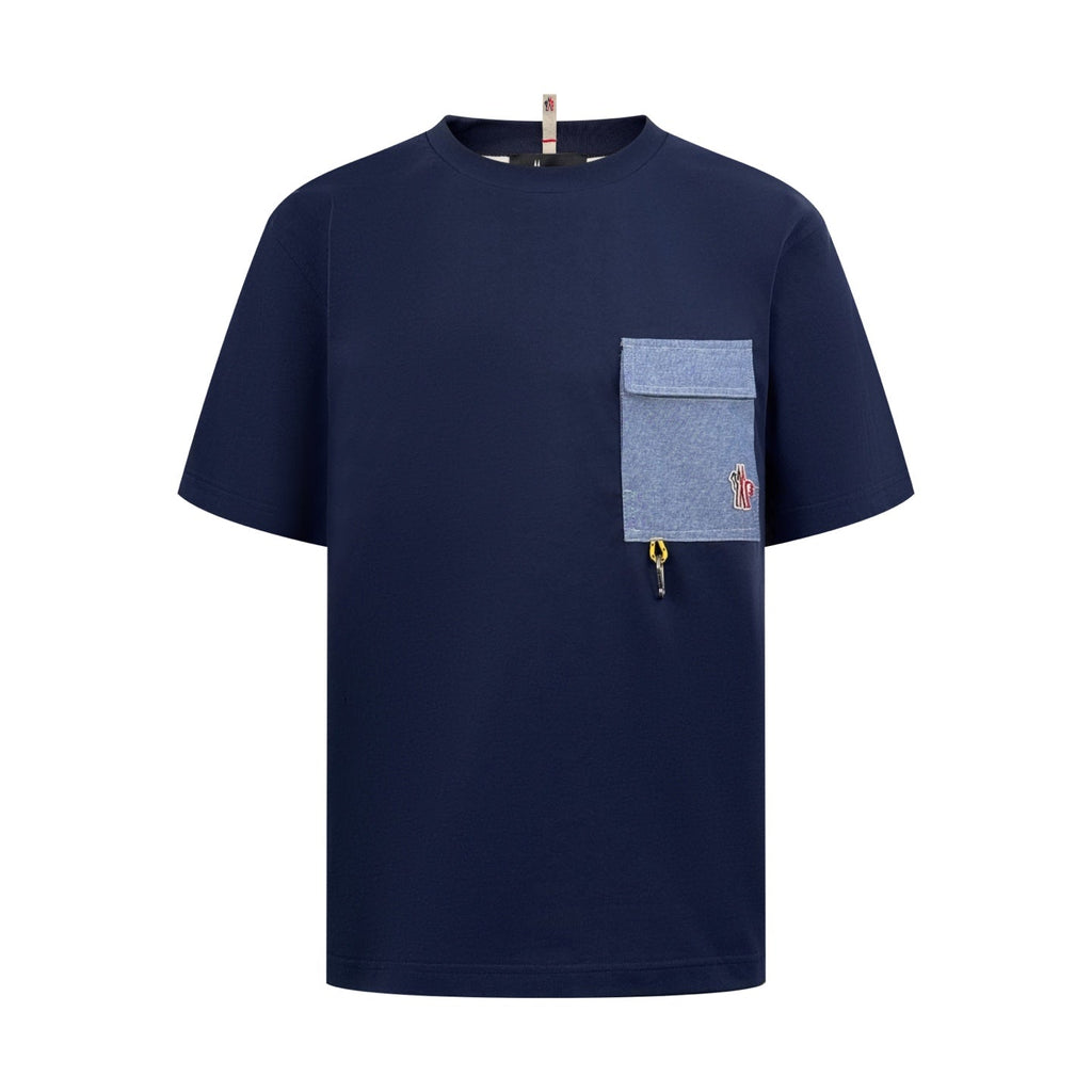 2026 New Mon Logo Pocket Short-Sleeved T-Shirt (AA572-A20)