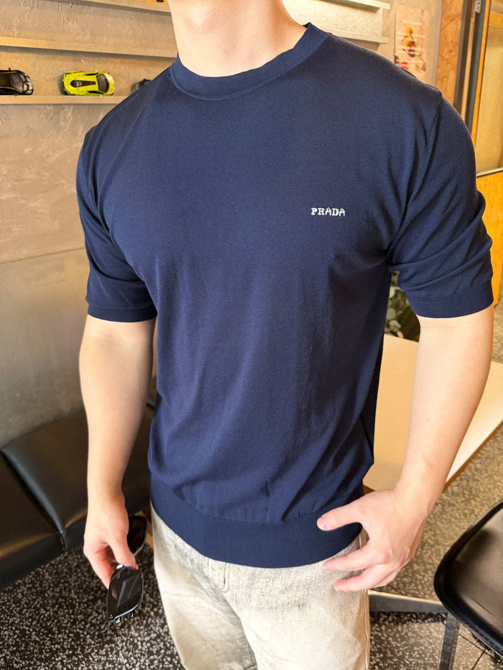 2026 New Triangle Brand Jacquard Short-Sleeved Jumper (AA590-A40)