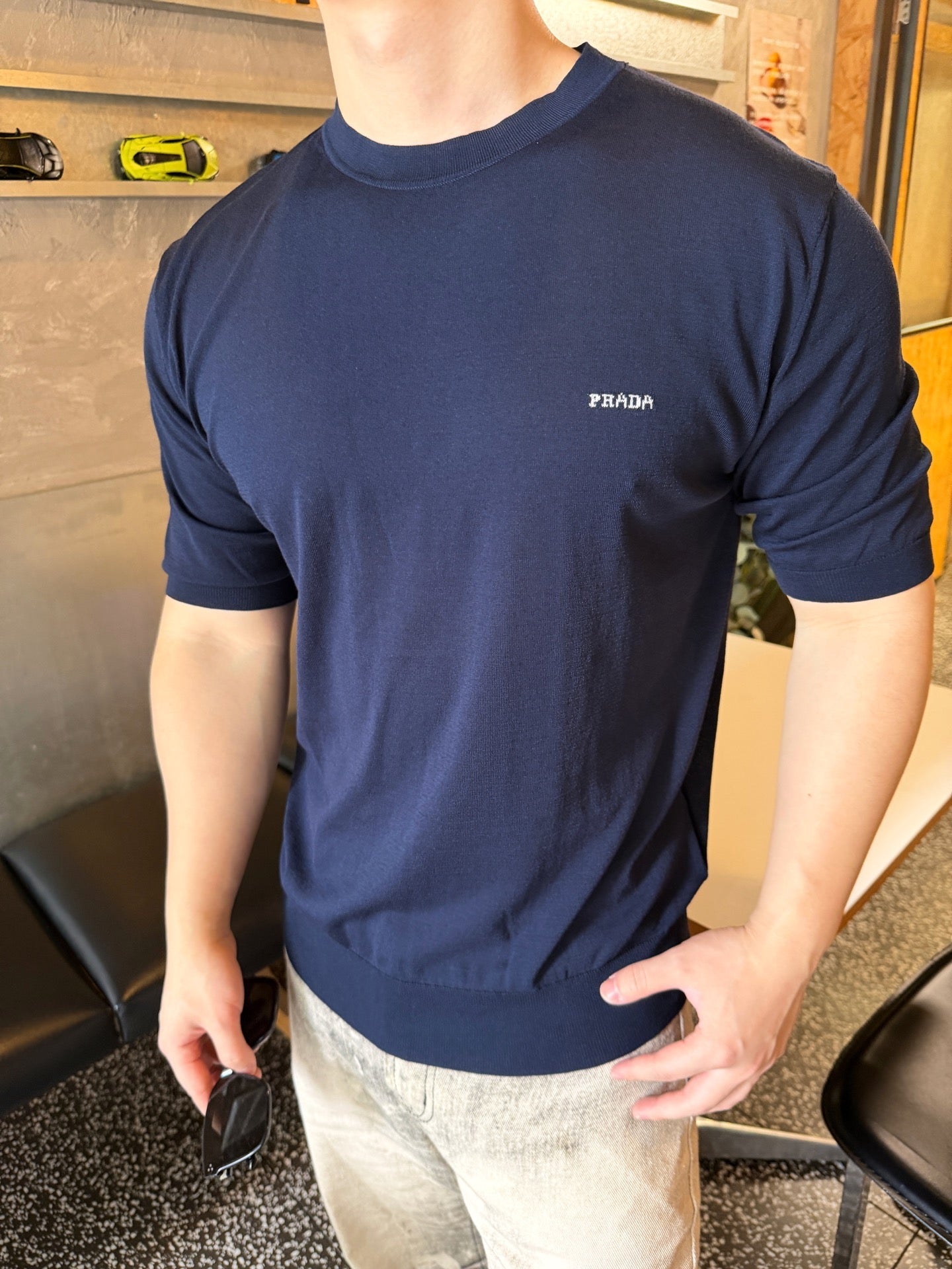 2026 New Triangle Brand Jacquard Short-Sleeved Jumper (AA590-A40)