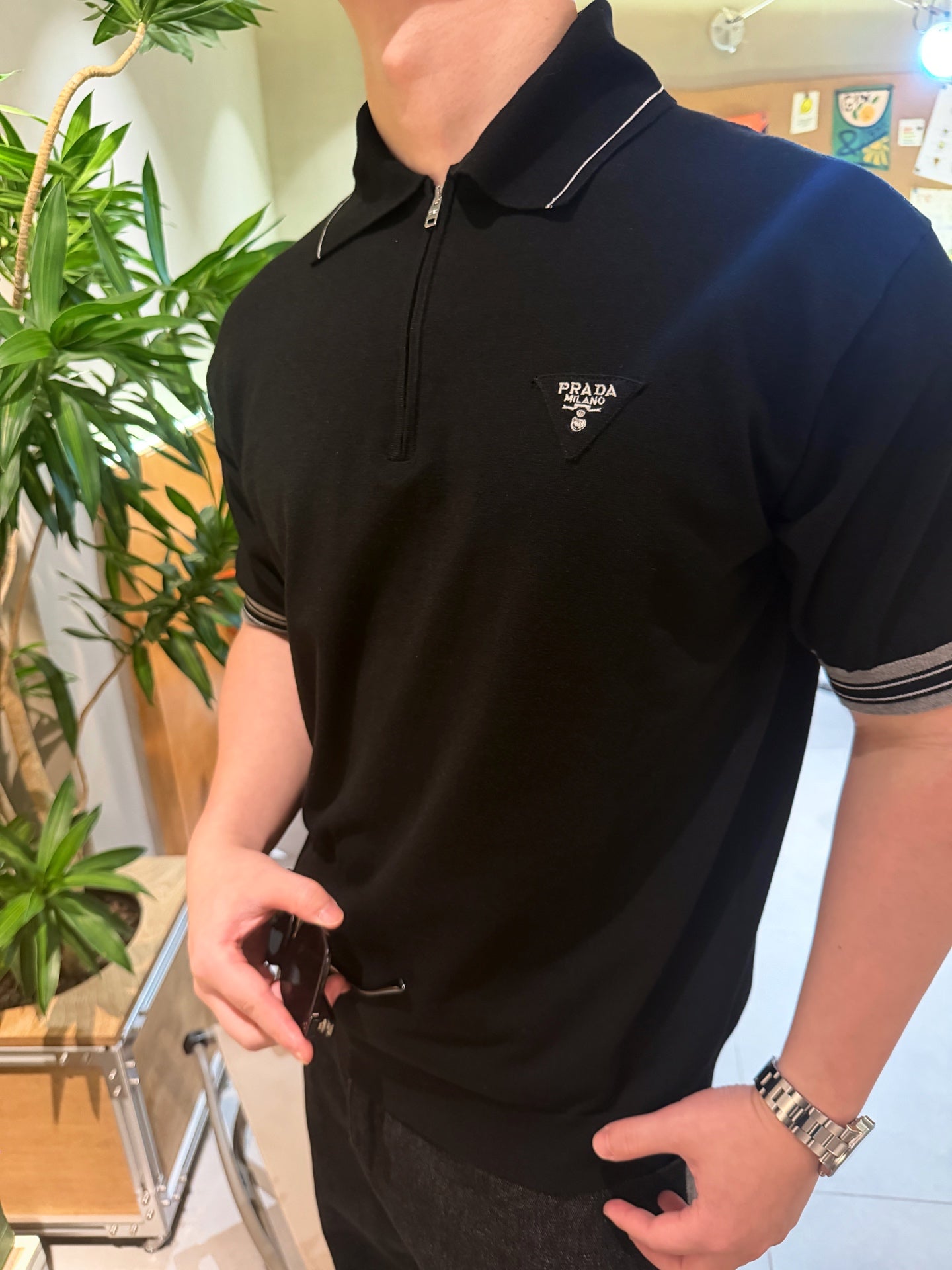 2026 New Triangle Brand Zip-Up Sweater with Triangle Logo (CC966-A80)