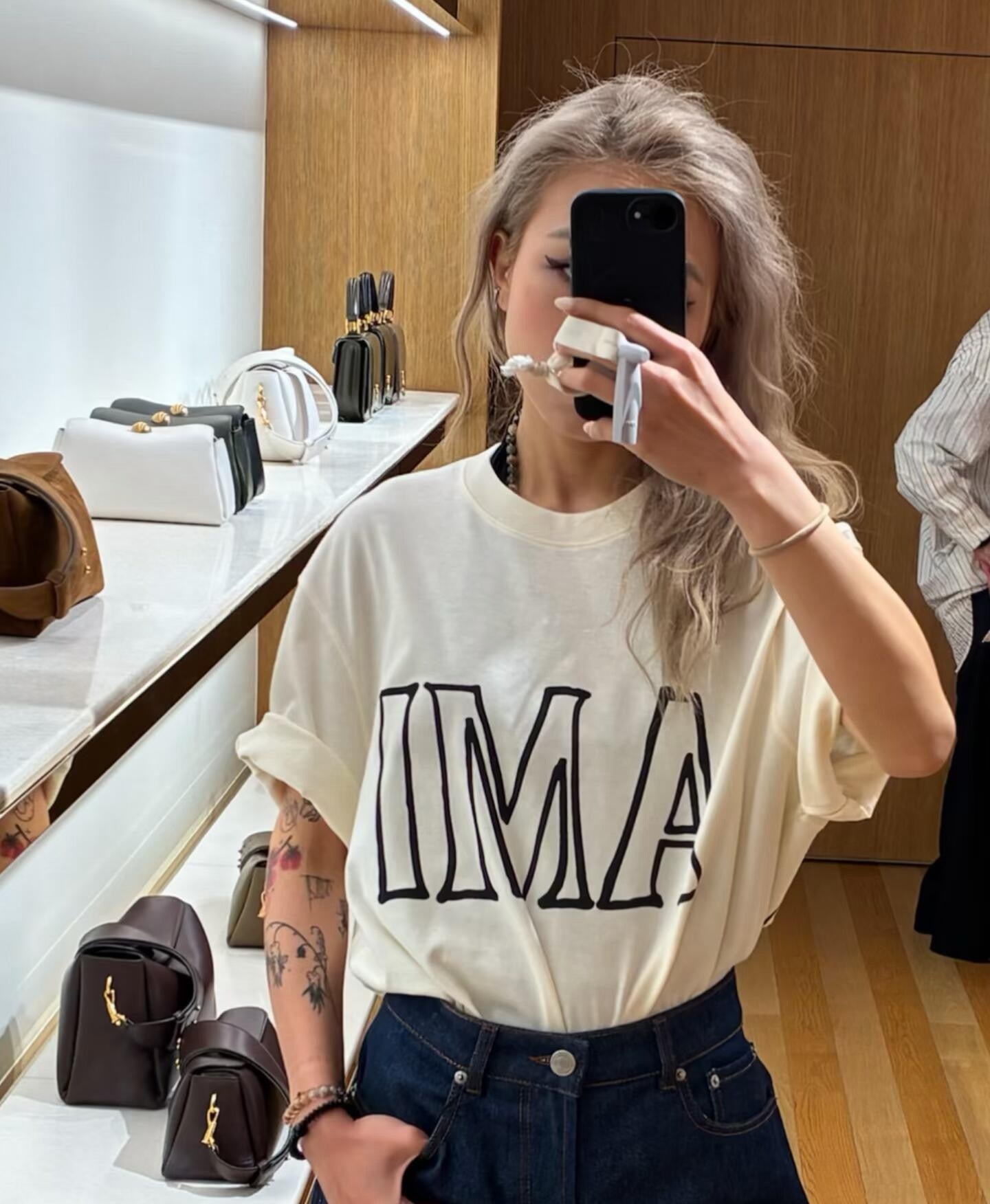 2026 Women's Heart A Letter Print Box-Fit Short-Sleeved T-Shirt (EE405)