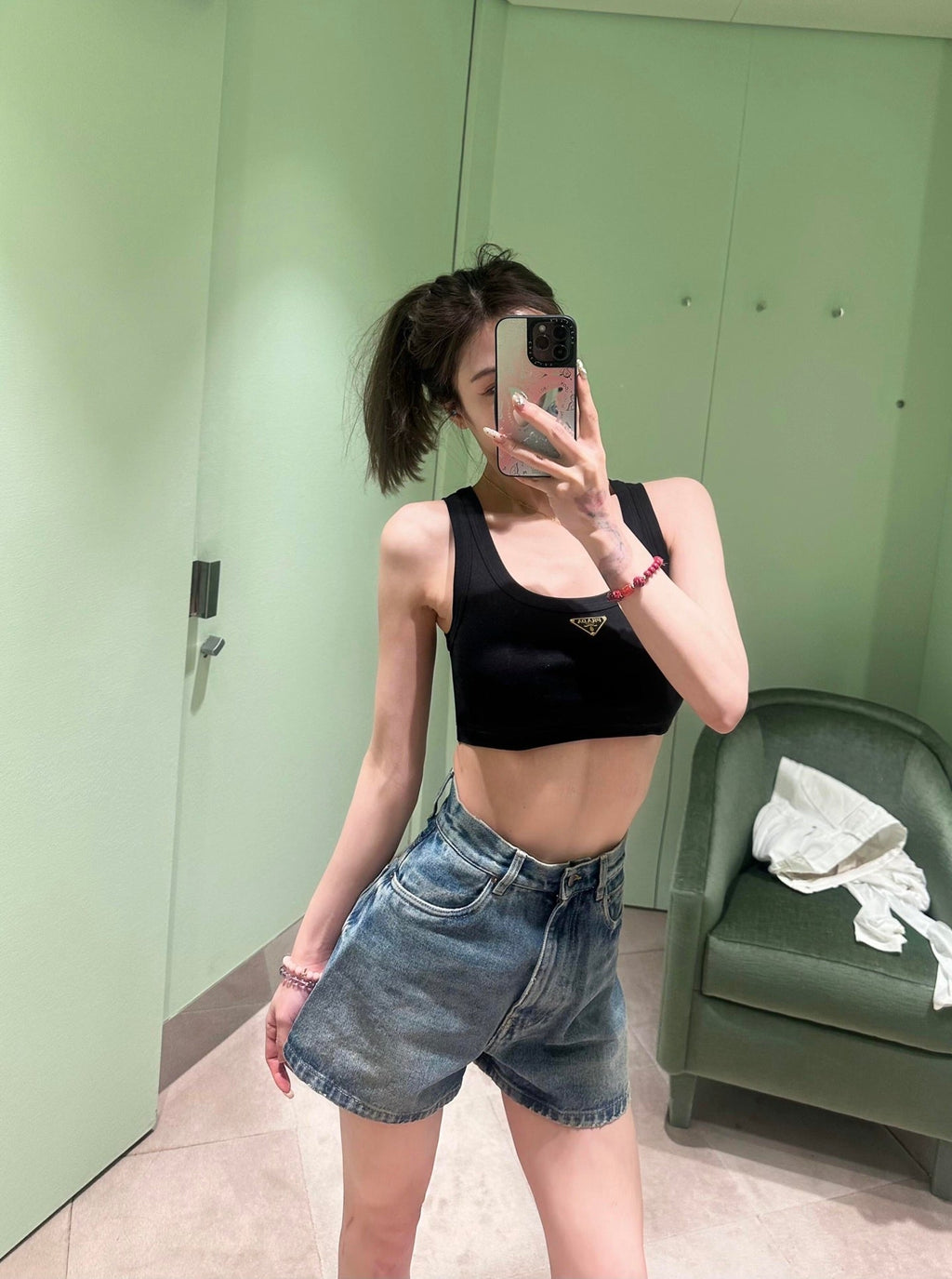 2026 Women's Triangle Brand Short-Sleeve Tank Top (FF710)