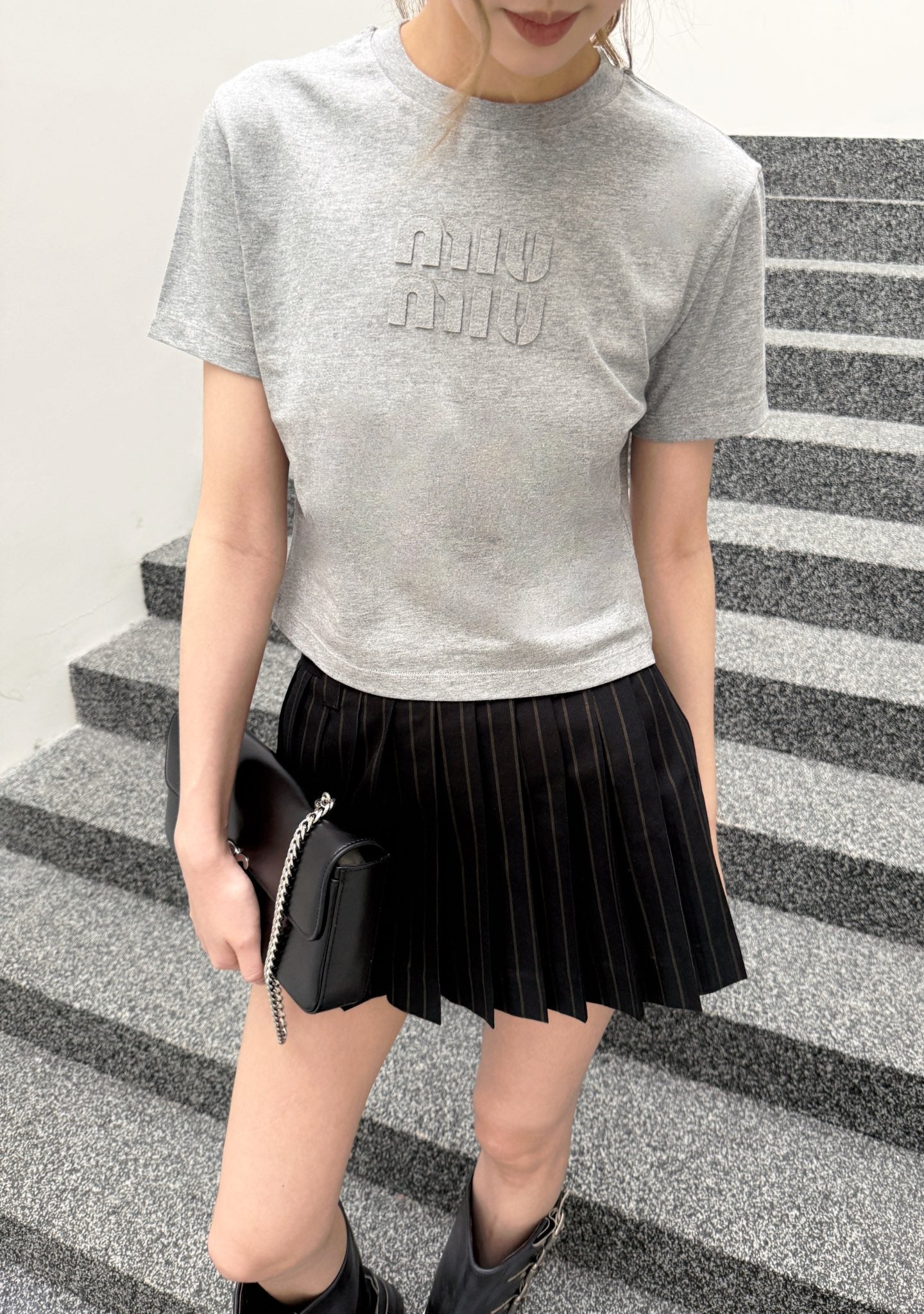2026 Women's Short-Sleeved Patchwork Embroidered T-Shirt (FF705)