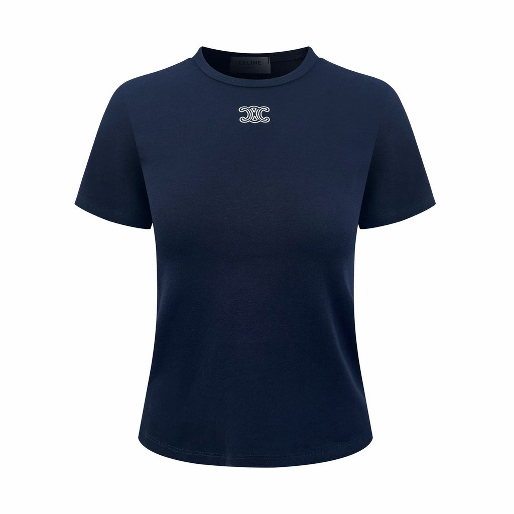 2026 Women's Ce Logo Embroidered Short-Sleeved T-Shirt (EE401)