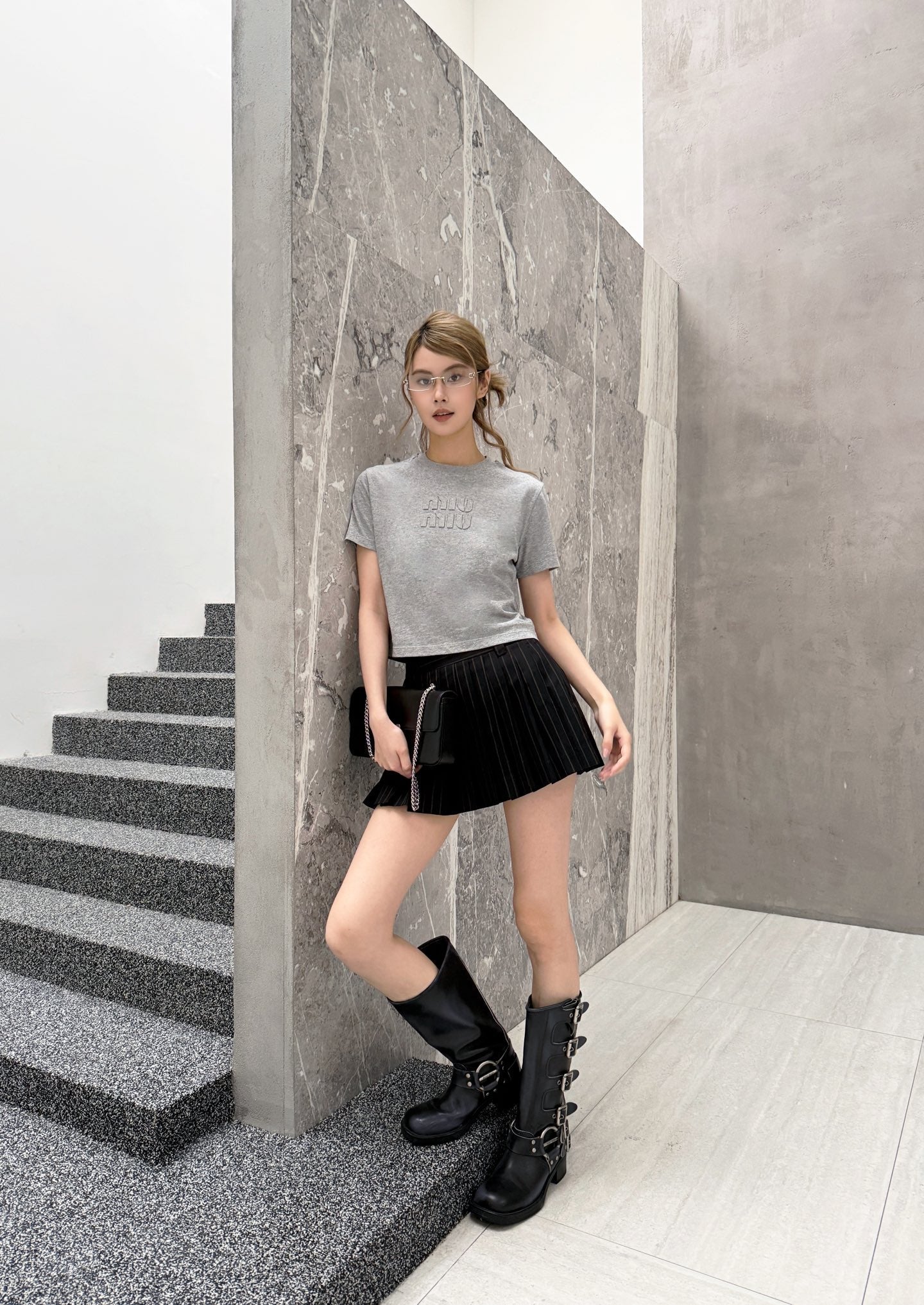 2026 Women's MM Patchwork Embroidered Striped Skirt (FF706)