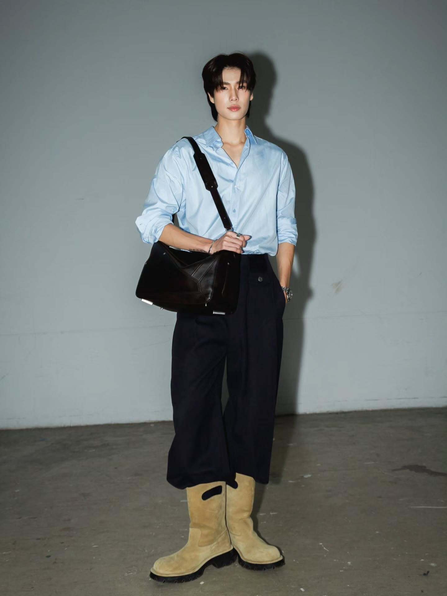 2026 New Way Leather-Trimmed Casual Trousers (BB792-B85)