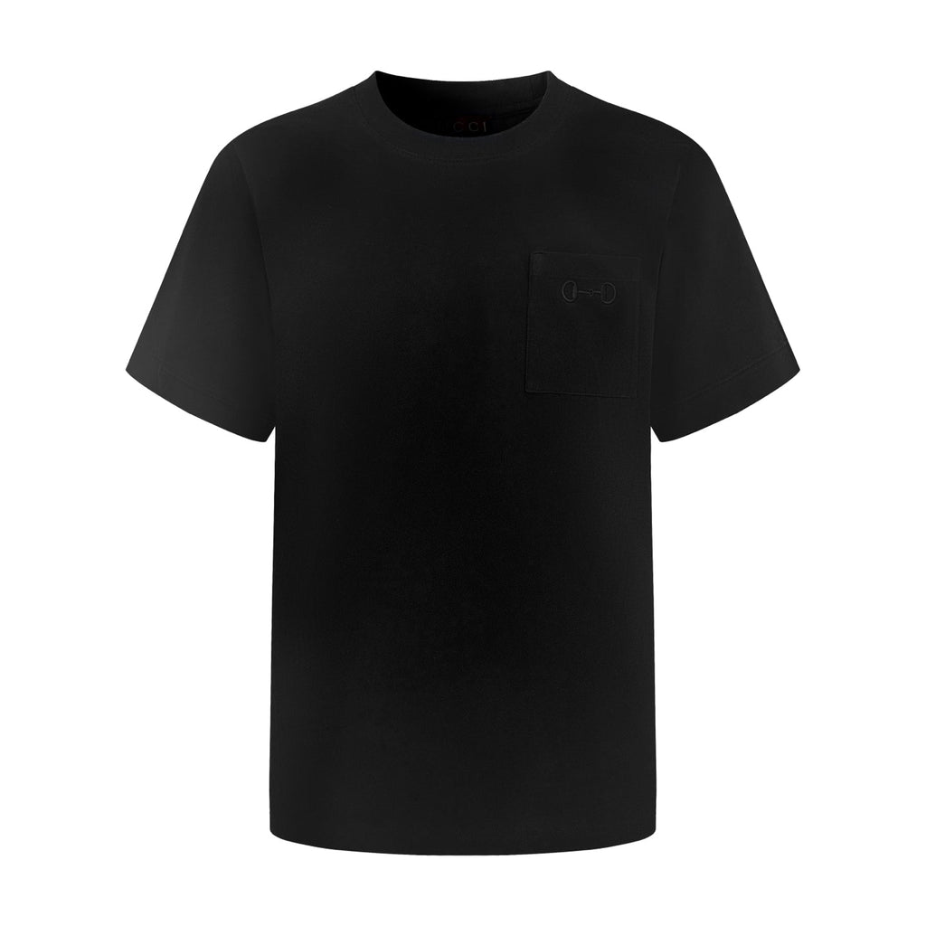2026 New GU Short-Sleeve Shirt with Horsebit Embroidery on the Pocket (CC964-A10)