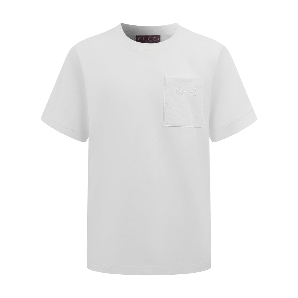 2026 New GU Short-Sleeve Shirt with Horsebit Embroidery on the Pocket (CC964-A10)