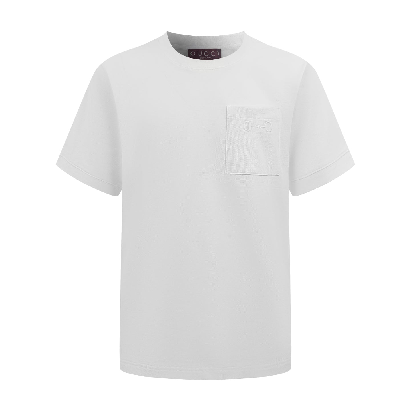 2026 New GU Short-Sleeve Shirt with Horsebit Embroidery on the Pocket (CC964-A10)