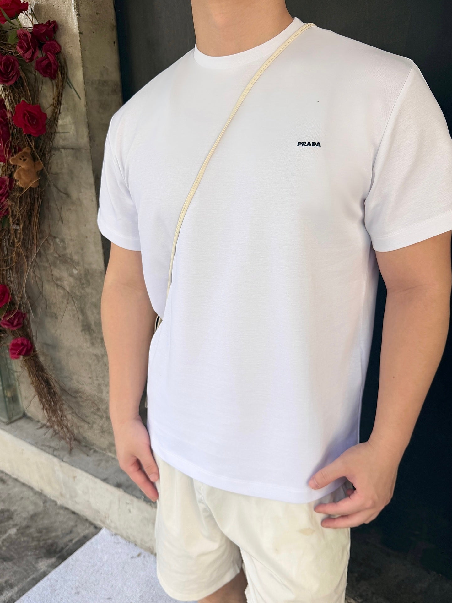2026 New Triangle Brand Logo Embroidered Short-Sleeved T-Shirt (CC954-A10)