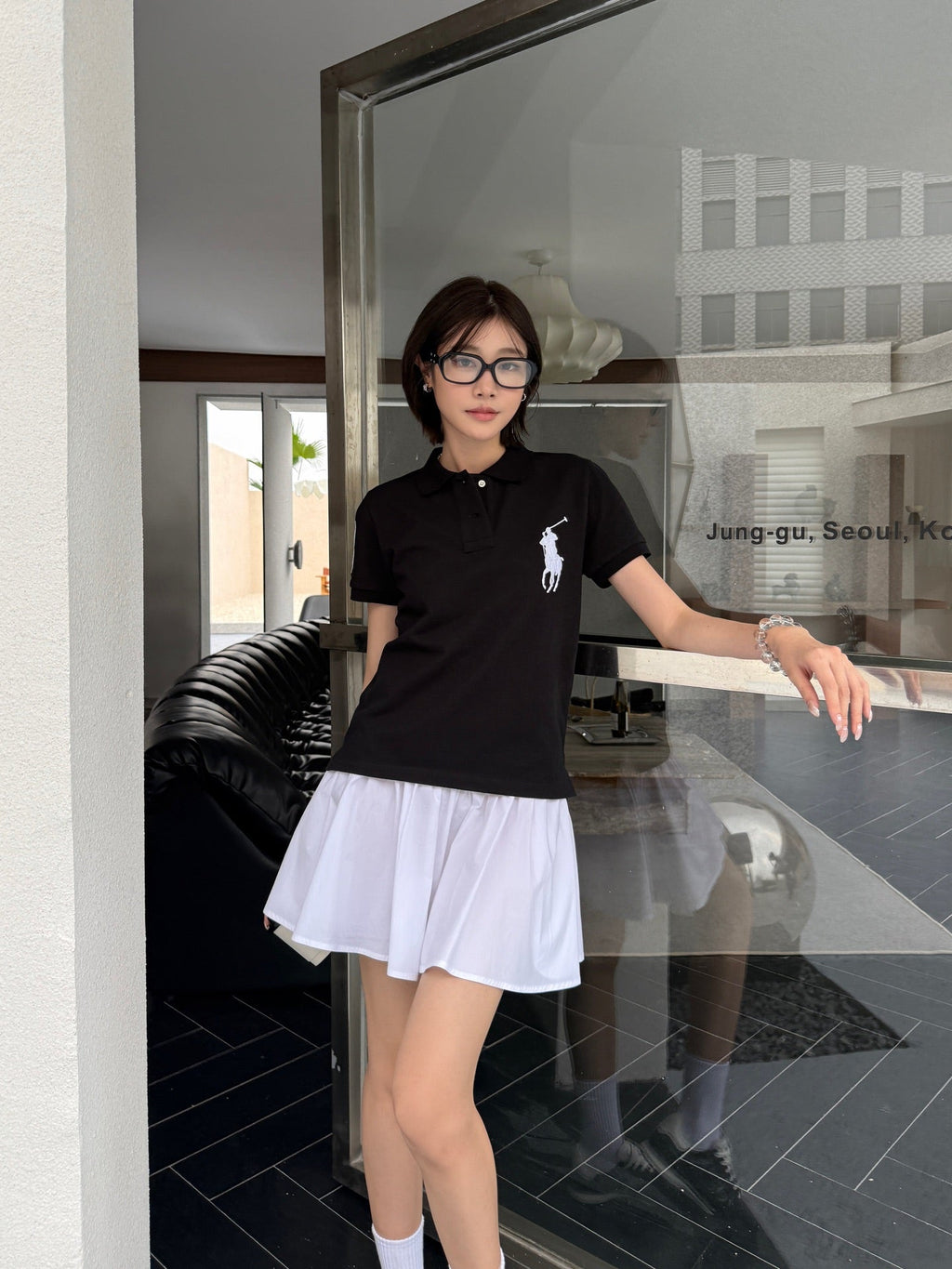 2026 Women's RL Large Embroidered Logo Polo Shirt (FF714)