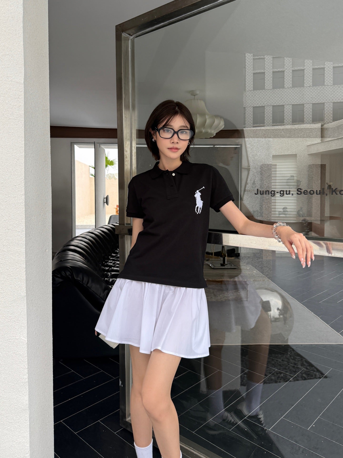 2026 Women's RL Large Embroidered Logo Polo Shirt (FF714)