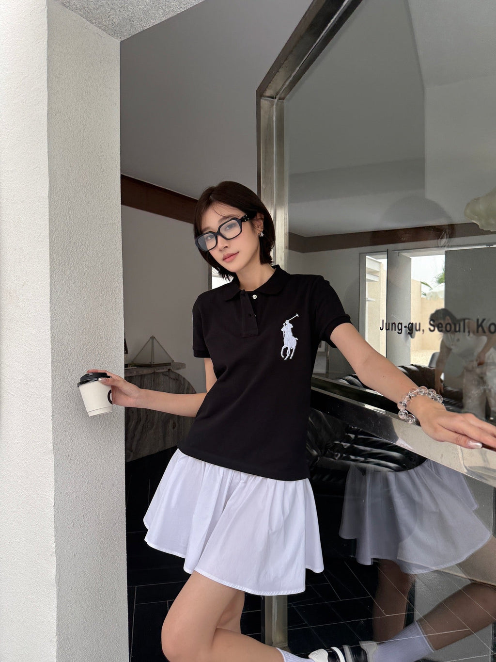 2026 Women's RL Large Embroidered Logo Polo Shirt (FF714)