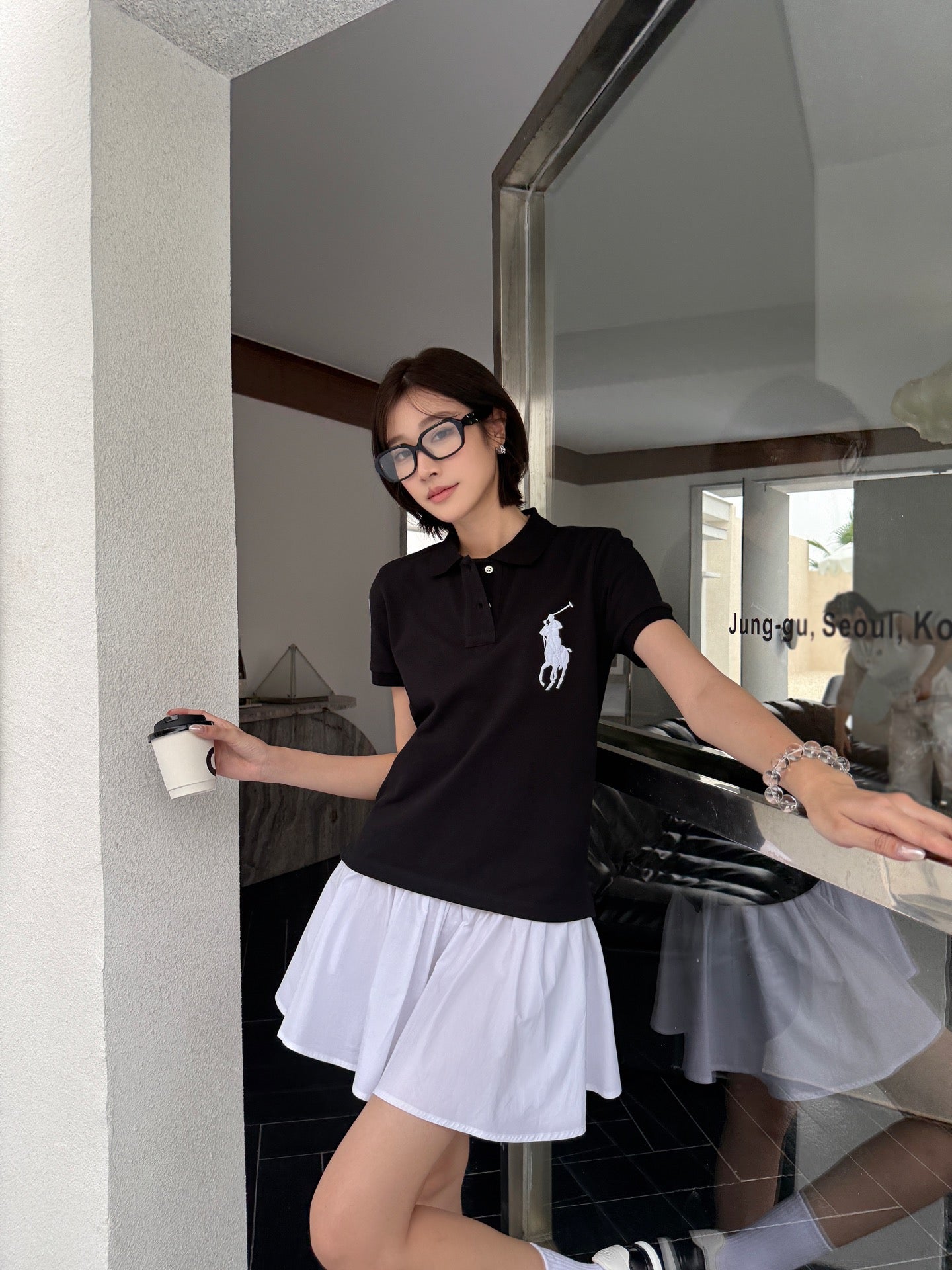 2026 Women's RL Large Embroidered Logo Polo Shirt (FF714)