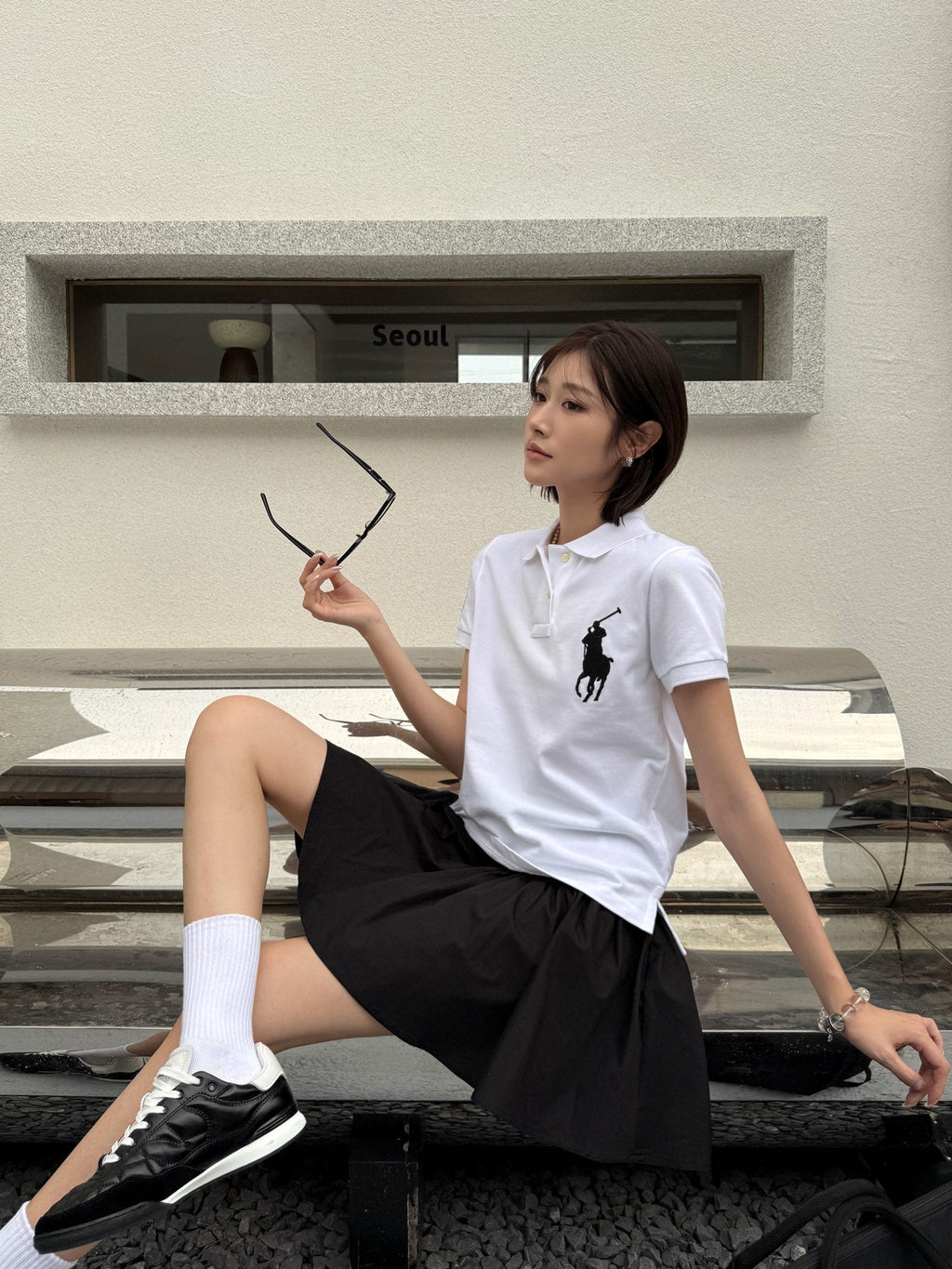 2026 Women's RL Large Embroidered Logo Polo Shirt (FF714)