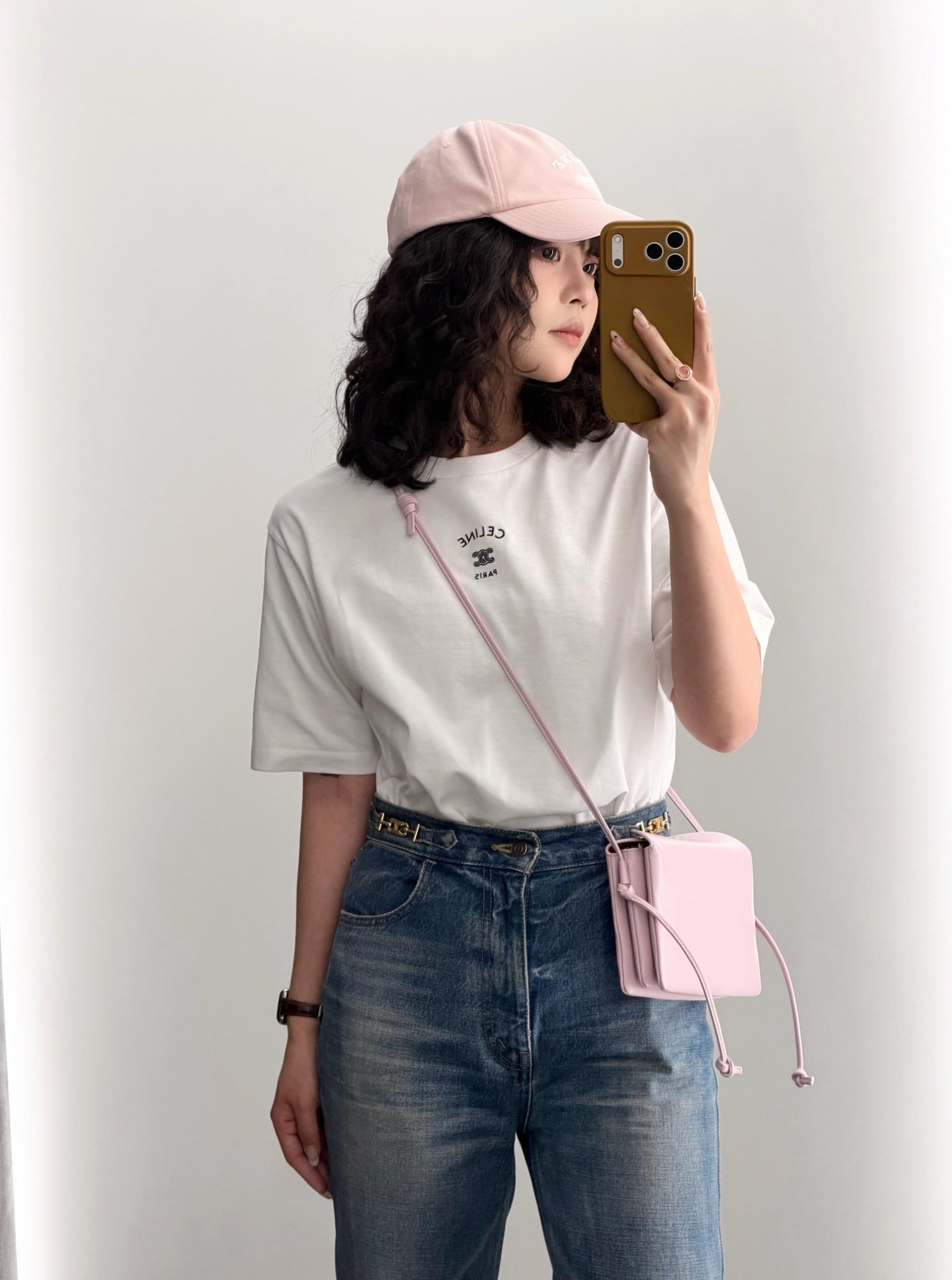 2026 Women's Ce Logo Embroidered Short-Sleeved T-Shirt (EE406)