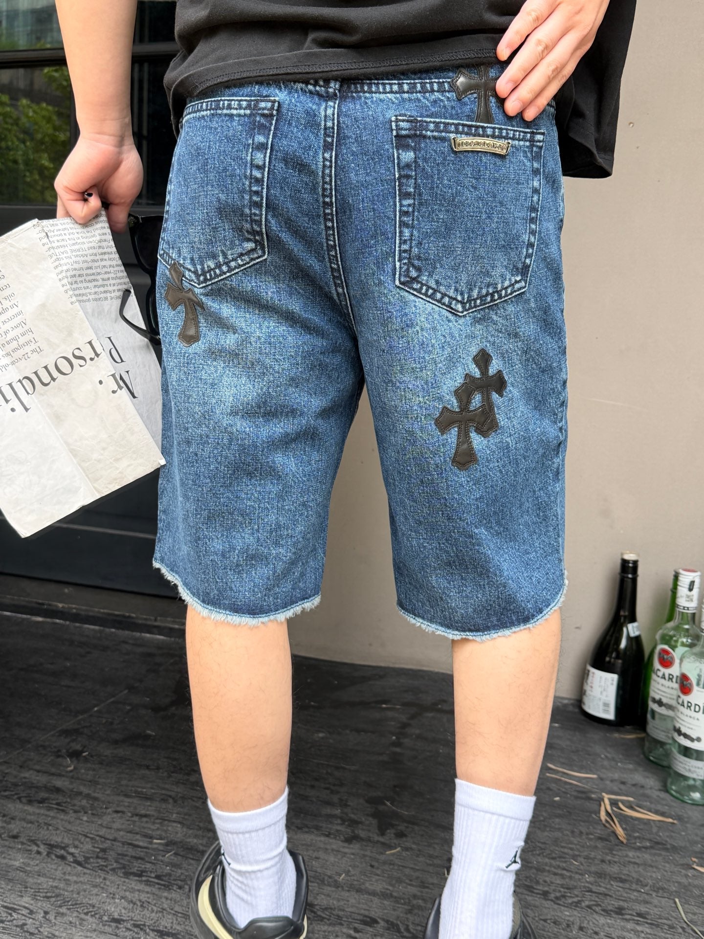 2026 New CH Cross Logo Denim Shorts (BB816-B15)