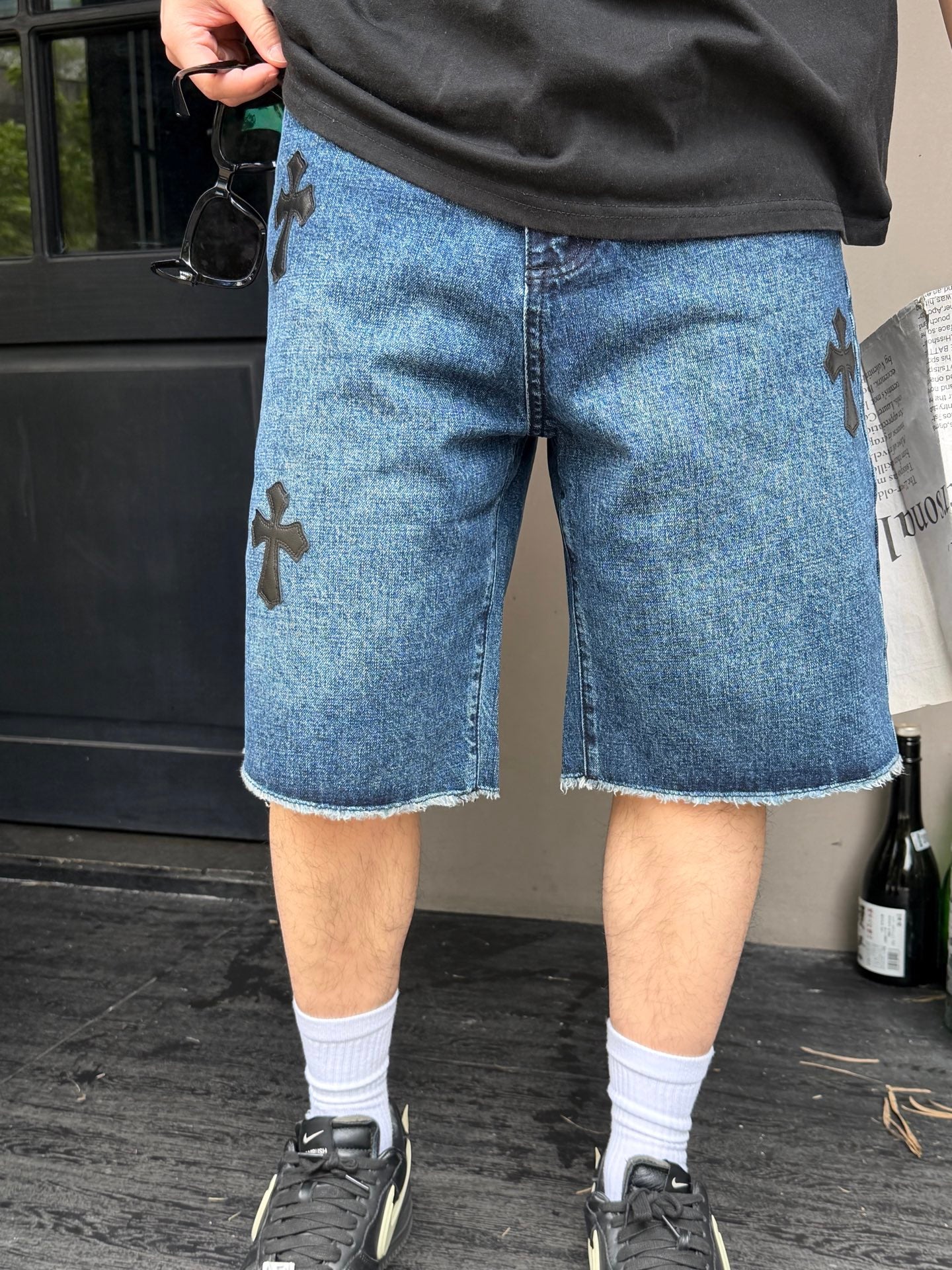 2026 New CH Cross Logo Denim Shorts (BB816-B15)