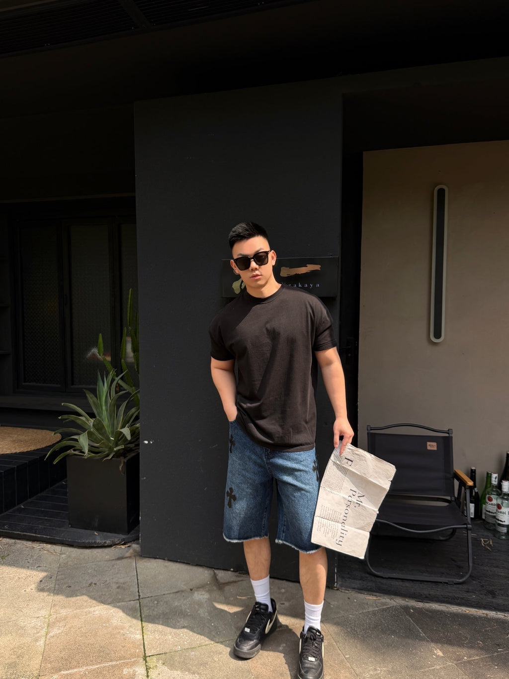 2026 New CH Cross Logo Denim Shorts (BB816-B15)